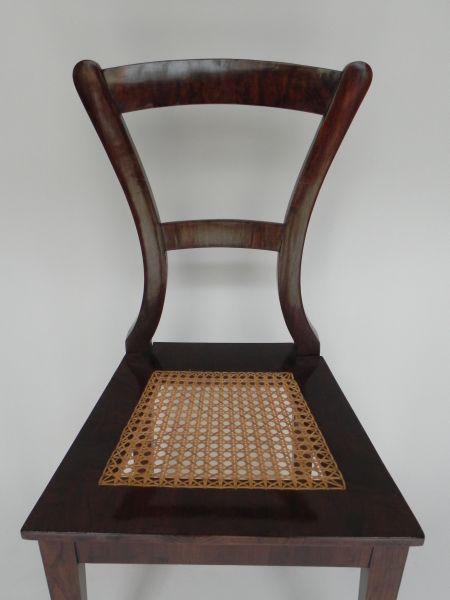 Židle s výpletem biedemeier – sada 4 kusů - 2