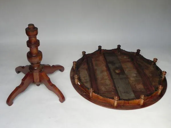 Kulatý jídelní stůl – biedermeier - 3