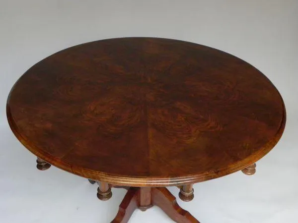 Kulatý jídelní stůl – biedermeier - 4