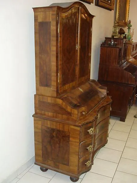 Barokní intarzovaný sekretář - 17