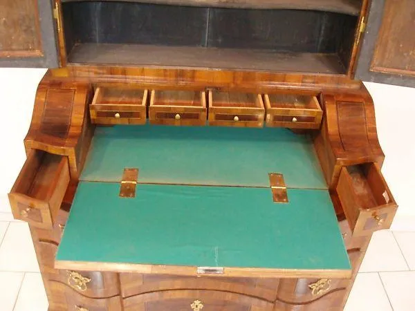 Barokní intarzovaný sekretář - 9