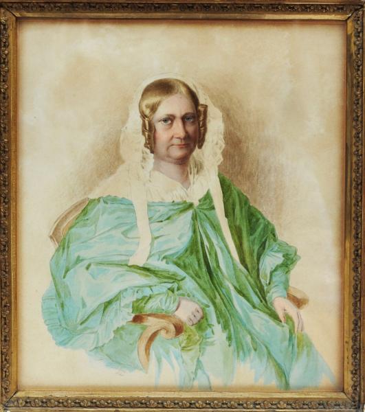 L. Fischer – Žena v zelených šatech - 2