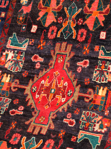 Starožitný koberec ÍRÁN GHASHGHAI K7 - 9