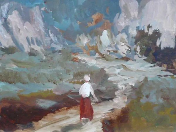 Alois Hejl – Krajina s postavou - 4