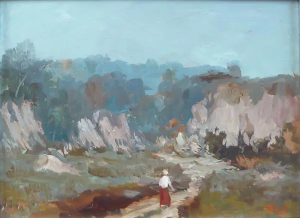 Alois Hejl – Krajina s postavou - 5