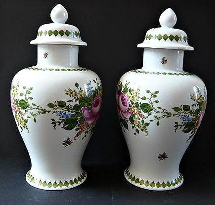 Párové vázy s víčky – Unterweissbach - 6