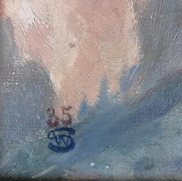 Monogram S.W. – Ležící dívčí akt - 3