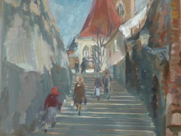K. Liška – Na schodech ke kostelu - 3