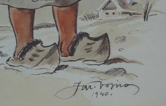 Jaroslav Vojna – Selské děvče s vánočkou - 3