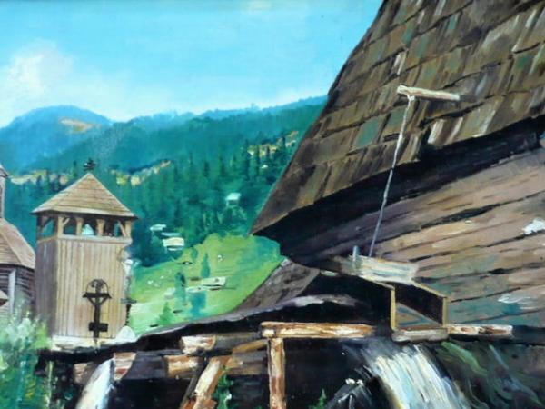 L. Makovec – Vodní mlýn a dřevěný kostelík - 3