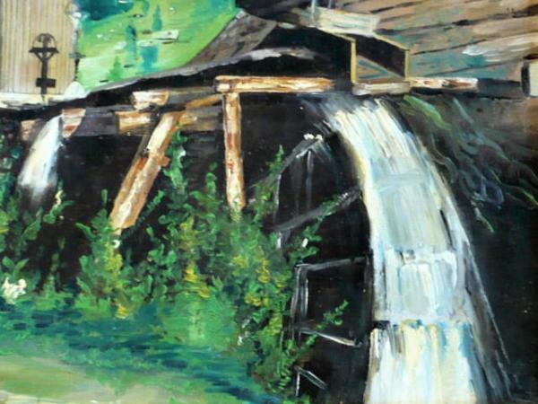 L. Makovec – Vodní mlýn a dřevěný kostelík - 4