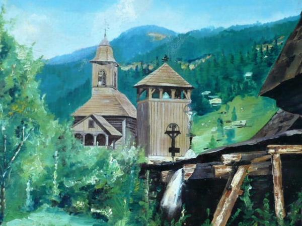 L. Makovec – Vodní mlýn a dřevěný kostelík - 5