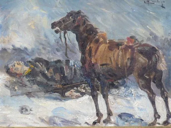 Raněný voják s koněm - 5