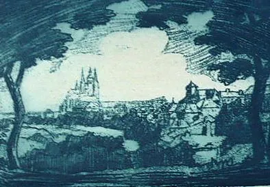 S.G. Maran – Pohled na Pražský hrad - 3