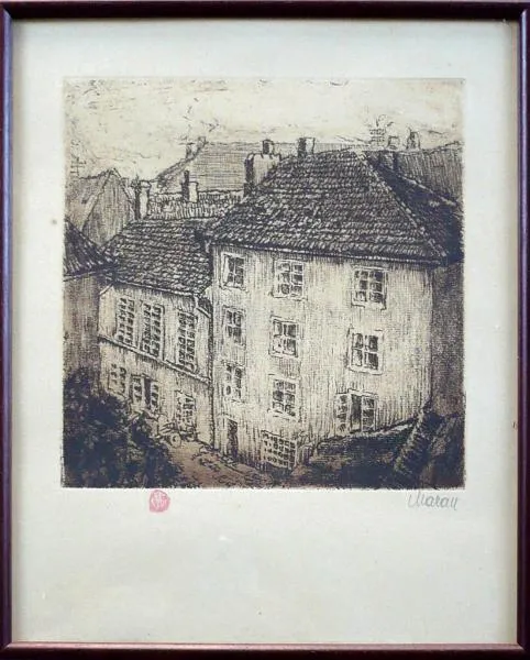 S.G. Maran – Pohled na střechy domů - 3