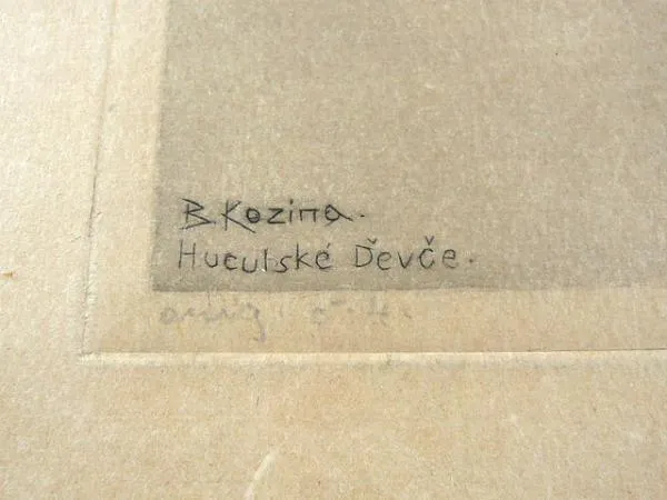Bohumil Kozina – Huculské děvče - 2