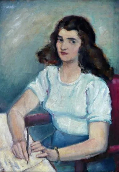 J.Gross – Žena u psacího stolu - 5