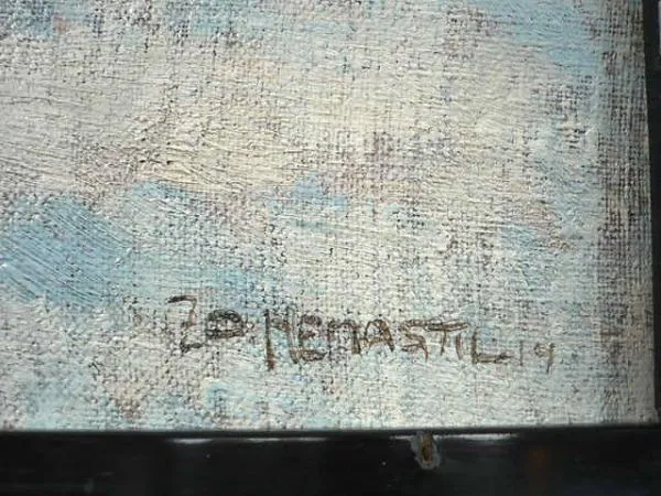 Zdeněk Nemastil – Zimní krajina s potokem - 3