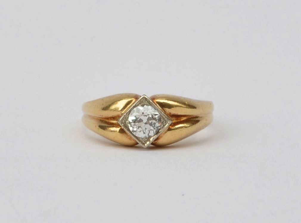 Zlatý prsten s diamantem - 2