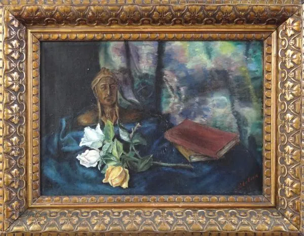 Z. Sobotova – Zátiší s bystou Danta - 1