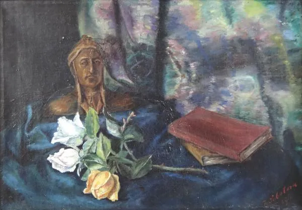 Z. Sobotova – Zátiší s bystou Danta - 5