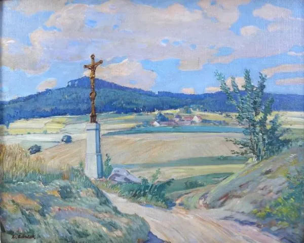 Fr. Částek – Krajina s cestou a božími mukami - 6