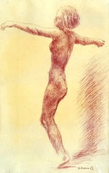 František J. Kraus – Akt dívky - 5