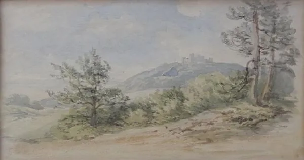 Bedřich Havránek – Krajina s hradem v pozadí - 4