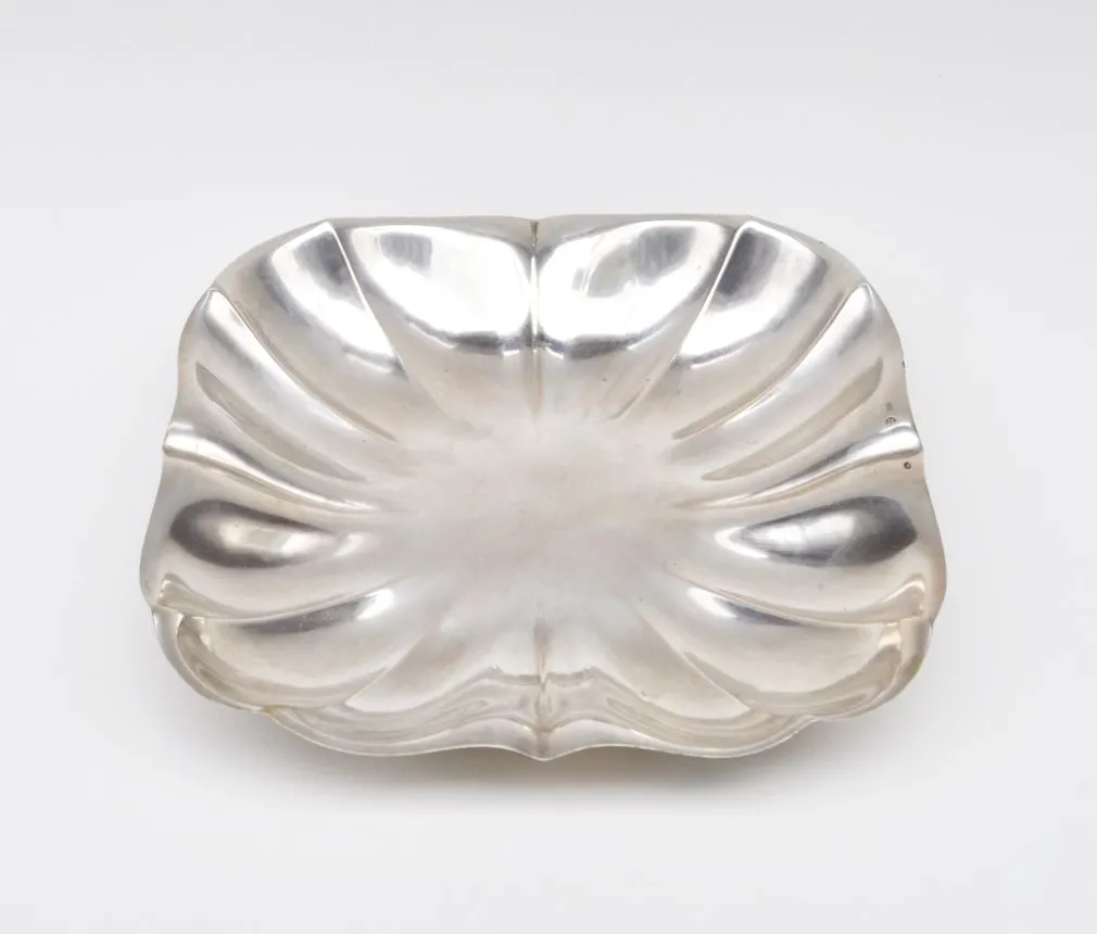 Stříbrná Art Deco čtvercová miska 167,40 gramů - 2
