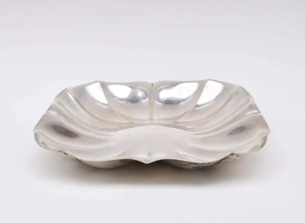 Stříbrná Art Deco čtvercová miska 167,40 gramů - 3