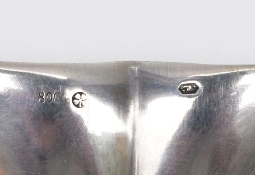Stříbrná Art Deco čtvercová miska 167,40 gramů - 5