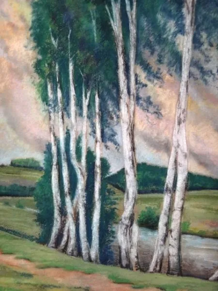 Břízy u vody – nesignováno - 3