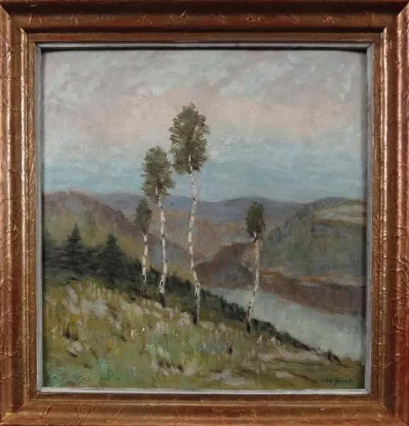 J. Kar. Jelínek - Pohled do údolí s řekou