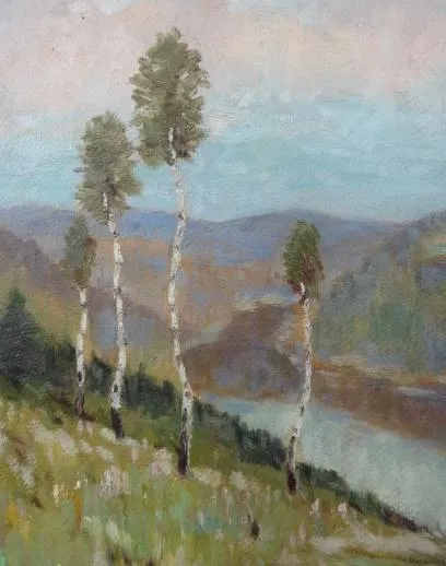 J. Kar. Jelínek – Pohled do údolí s řekou - 5