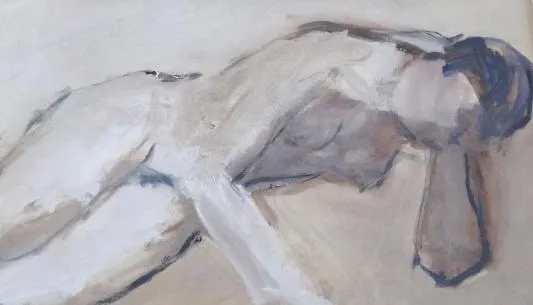 René Šebestík – Ležící akt dívky - 6