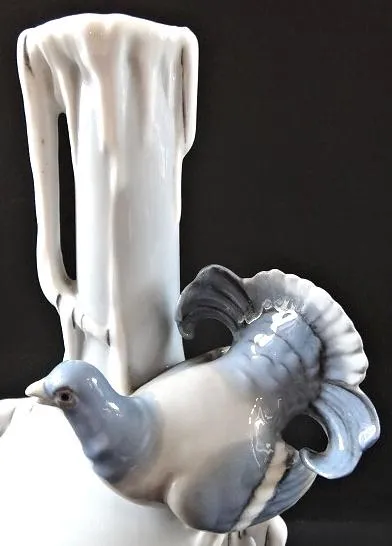 Váza s okrasným holubem – Ilmenau, Mezler & Ortlof - 5