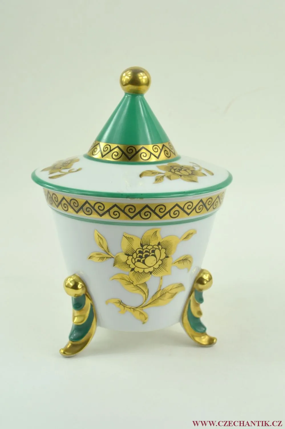 Art deco dóza s víkem