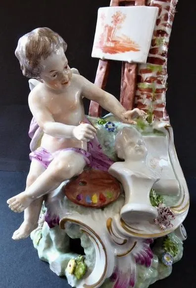 Alegorie umění – malířství, porcelánové sousoší - 6
