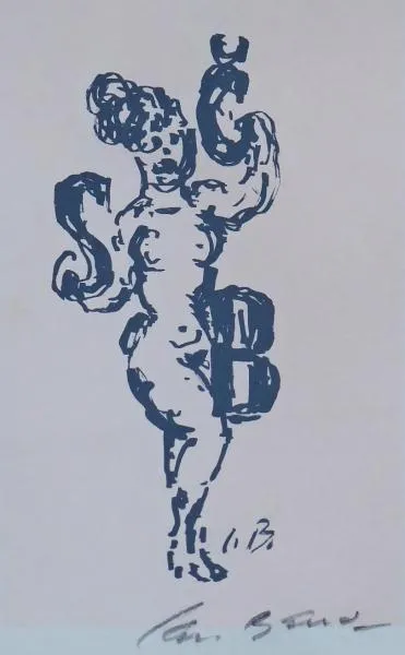 Jan Bauch – Nahá žena s písmeny - 5