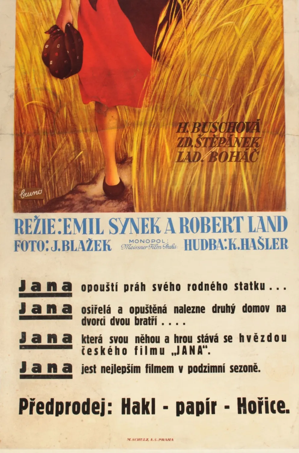 Plakát – Český film Jana - 3