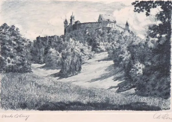 Pohled na zámek s hradbami - 4