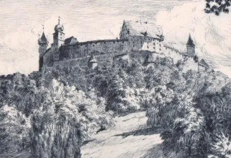 Pohled na zámek s hradbami - 5