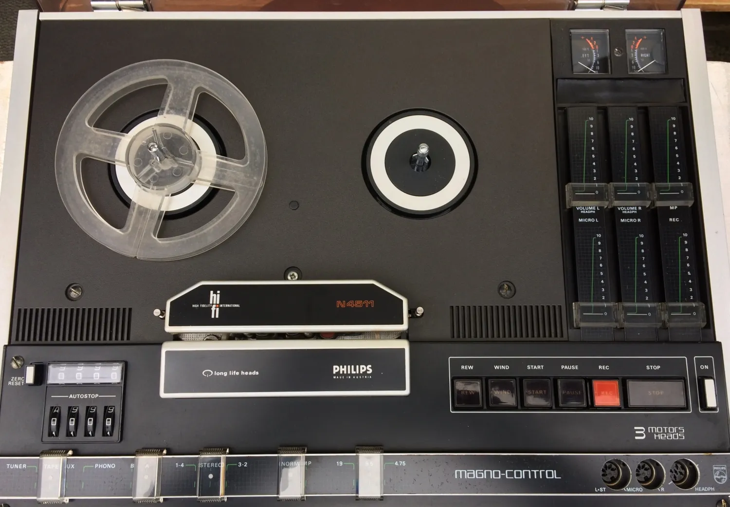 Cívkový magnetofon Philips N4511 deck - 1