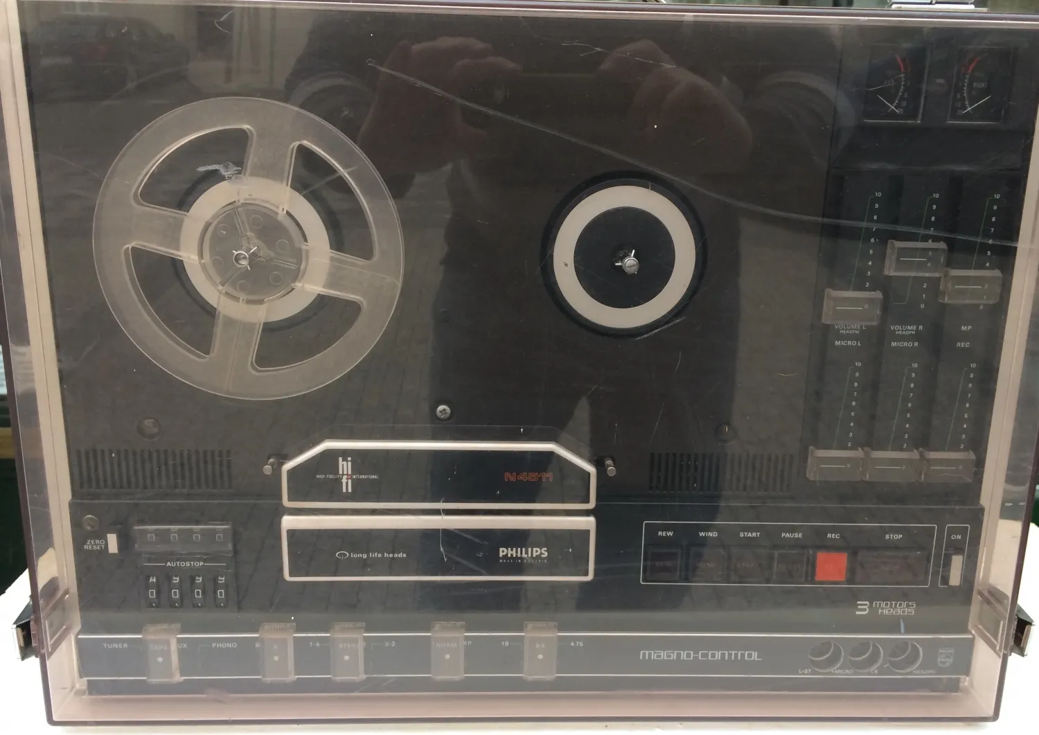Cívkový magnetofon Philips N4511 deck - 4