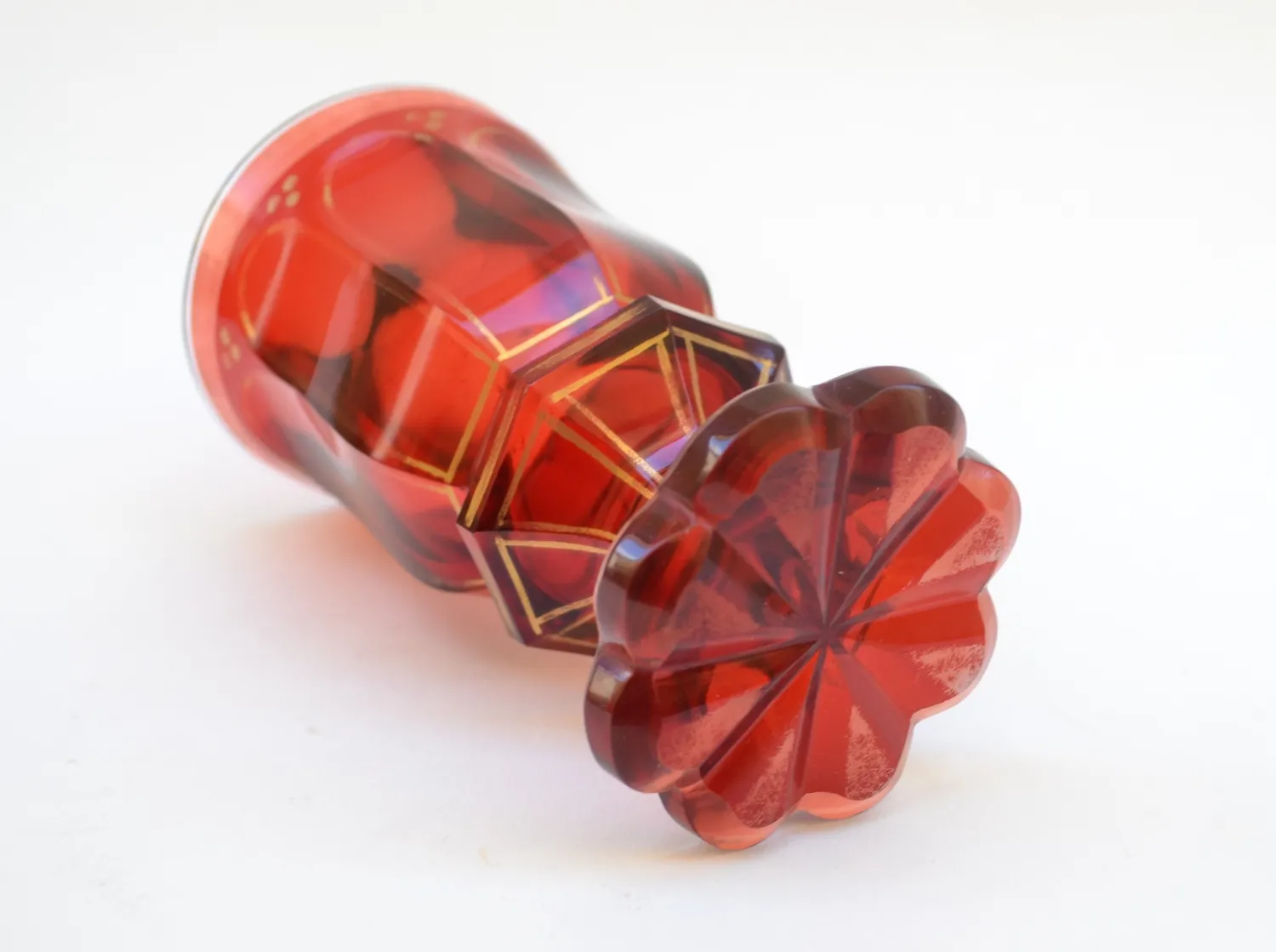 Sklenka – pohár z rubínového skla - 3
