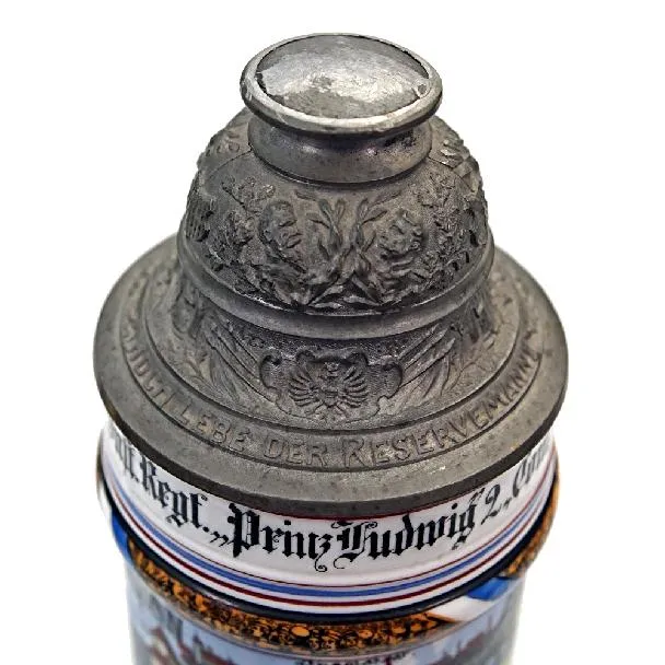 Vojenský korbel ručně malovaný s průsvitkou - 6