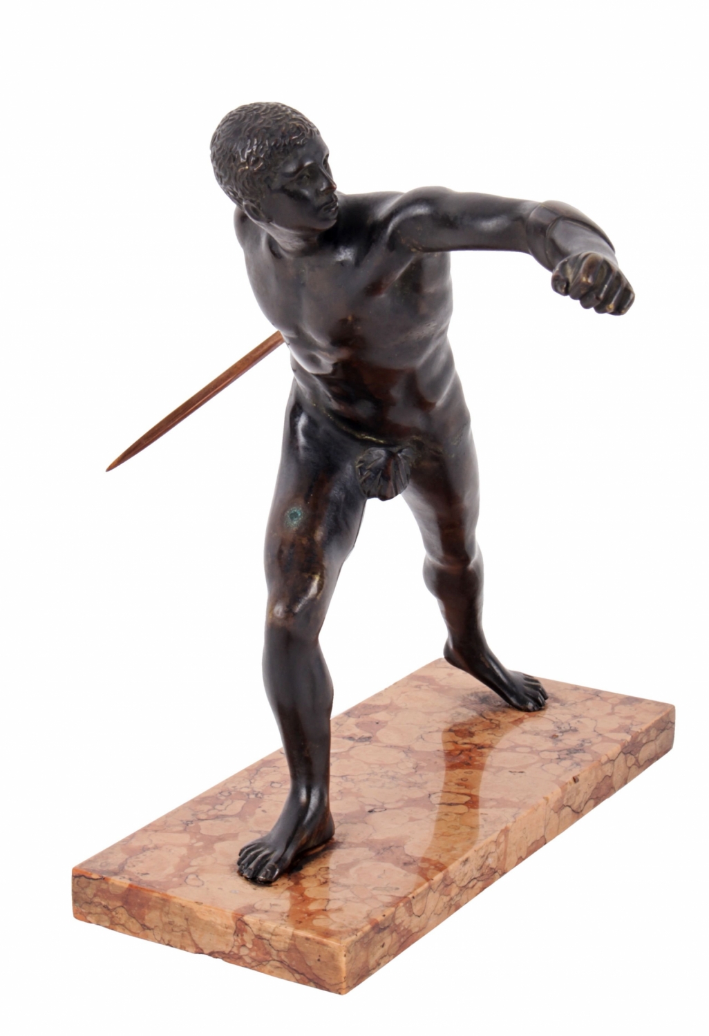 Bronzová plastika – Muž s mečem