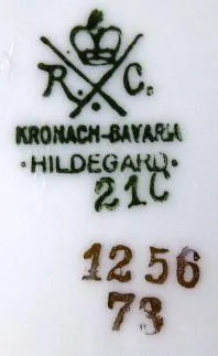 Čtyři mističky, zlacený ornament, Rosenthal - 2