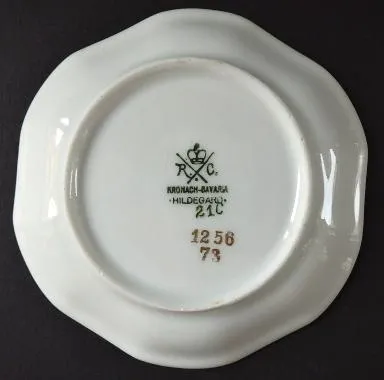 Čtyři mističky, zlacený ornament, Rosenthal - 8