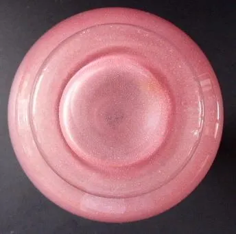 Vázička z růžového zpěněného skla - 2